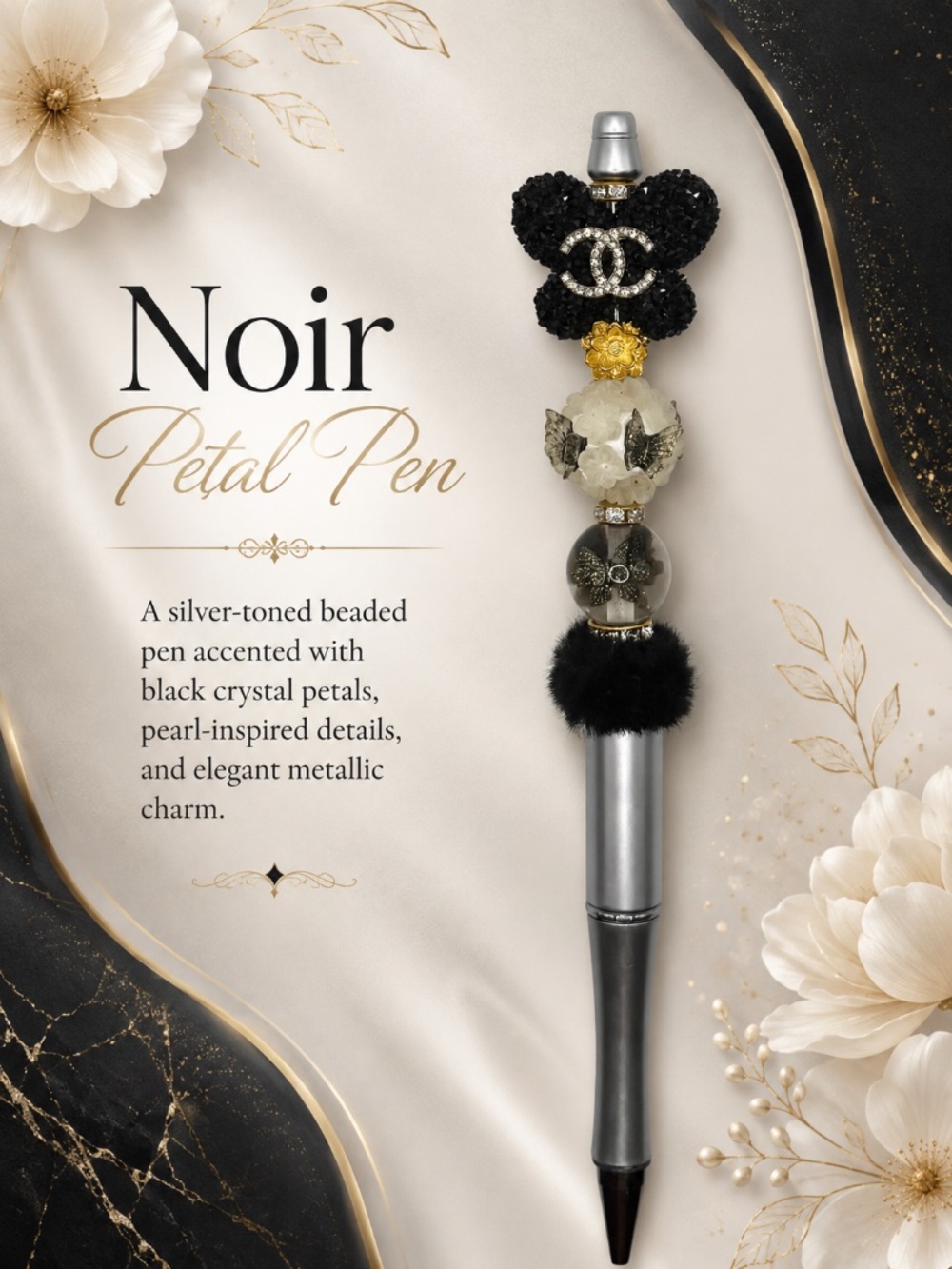 Noir Petal Pen